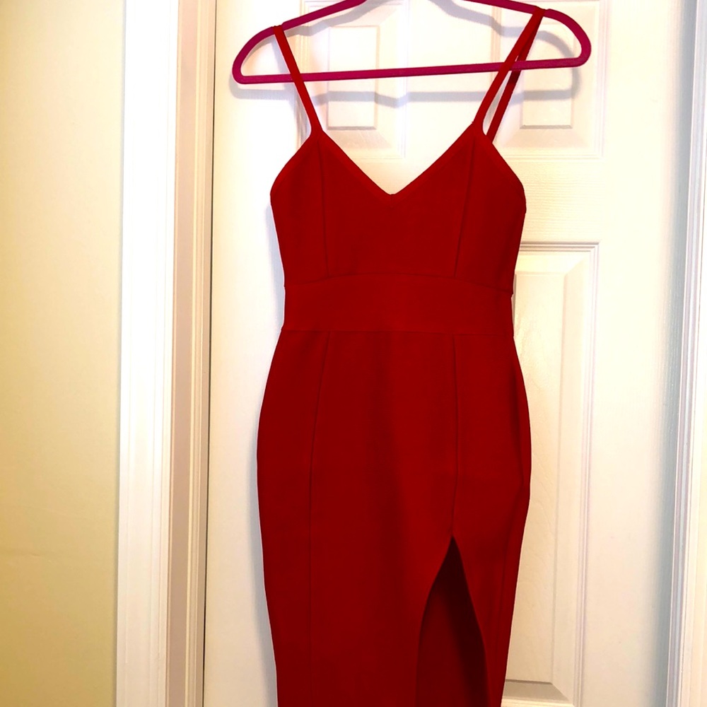 NWOT Cherry Red Hot Miami Styles bodycon style dress